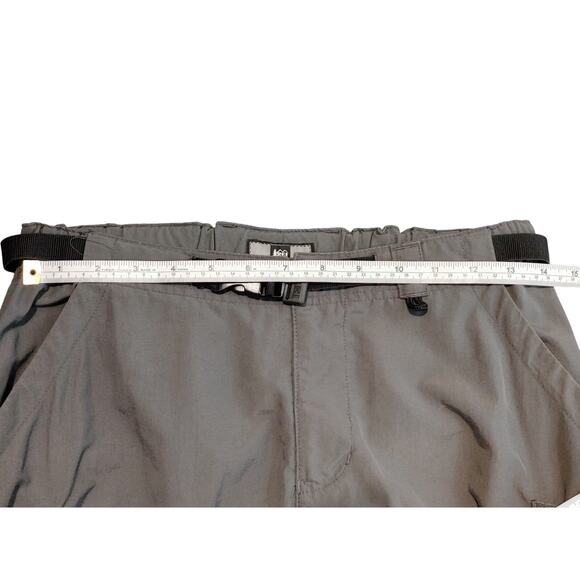 REI Convertible Hiking Pants Mid Rise Tapered Leg Lightweight Gray Womens Sz 6P - Picture 7 of 9